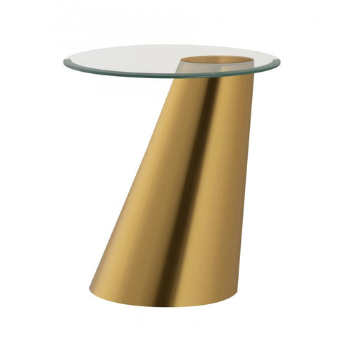 Elk Cone Accent Table in Brass Finish Model: H0895-10540