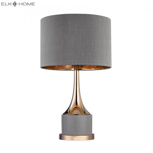 Elk Cone Neck TABLE LAMP in Gray Finish Model: D2748
