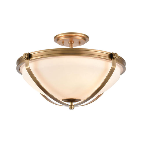 Elk Connelly SEMI FLUSH MOUNT in Natural Finish Model: 89115/3