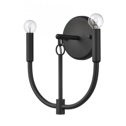 Elk Continuance 11 Inch High 2 Light Sconce in Charcoal Model: 82025/2