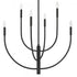 Elk Continuance 30 Inch Wide 6 Light Chandelier in Charcoal Model: 82027/6