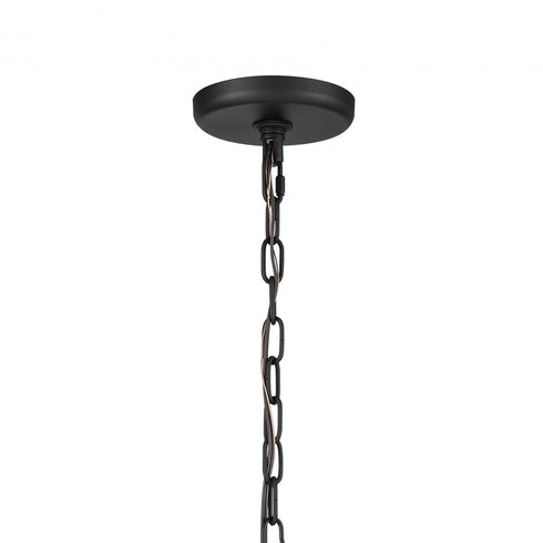 Elk Continuance 30 Inch Wide 6 Light Chandelier in Charcoal Model: 82027/6