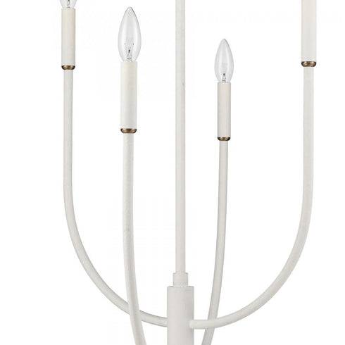 Elk Continuance 30 Inch Wide 6 Light Chandelier in White Coral Model: 82017/6