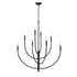 Elk Continuance 36 Inch Wide 8 Light Chandelier in Charcoal Model: 82028/8