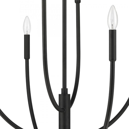 Elk Continuance 36 Inch Wide 8 Light Chandelier in Charcoal Model: 82028/8