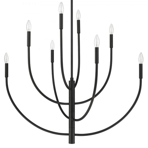 Elk Continuance 36 Inch Wide 8 Light Chandelier in Charcoal Model: 82028/8