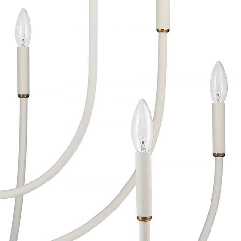 Elk Continuance 42 Inch Wide 10 Light Chandelier in White Coral Model: 82019/10