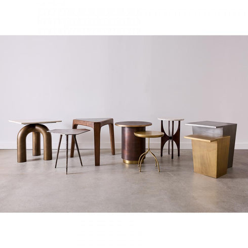 Elk Contour Accent Table in Antique Bronze Finish Model: H0895-10512