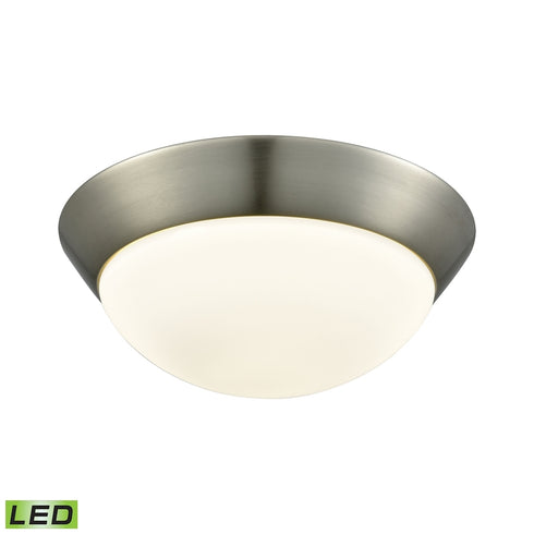 Elk Contours 1 Light FLUSH MOUNT in Satin Nickel Finish Model: FML7150-10-16M