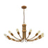 Elk Conway 12 Light CHANDELIER in Painted Aged Brass Finish Model: D4454