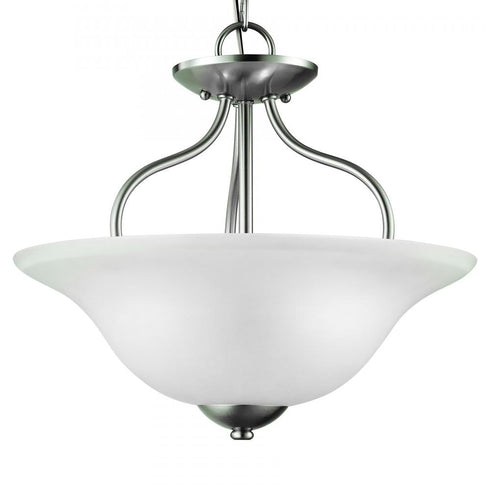 Elk Conway 2 Light SEMI FLUSH MOUNT in Brushed Nickel Finish Model: 1202CS/20
