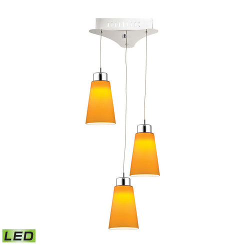 Elk Coppa 3 Light MINI PENDANT in Chrome Finish Model: LCA503-8-15