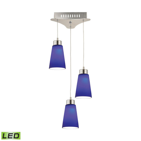 Elk Coppa 3 Light MINI PENDANT in Satin Nickel Finish Model: LCA503-7-16M