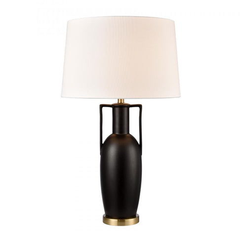 Elk Corin 33 Inch High 1 Light Table Lamp in Matte Black Finish Model: H0019-10329
