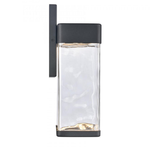 Elk Cornice 13.5 Inch High Integrated LED Outdoor Sconce Charcoal Black Model: 89481/LED