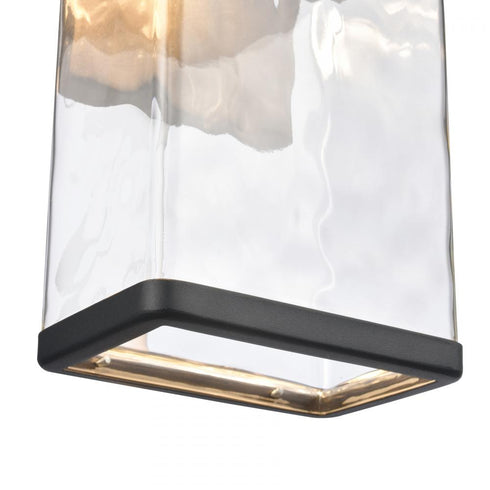 Elk Cornice 13.5 Inch High Integrated LED Outdoor Sconce Charcoal Black Model: 89481/LED