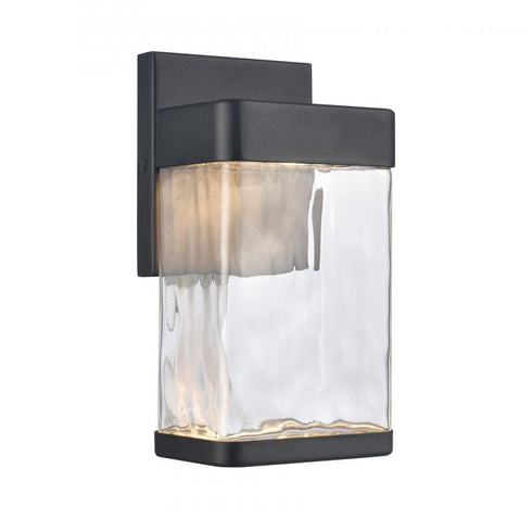 Elk Cornice 9.75 Inch High Integrated LED Outdoor Sconce Charcoal Black Model: 89480/LED