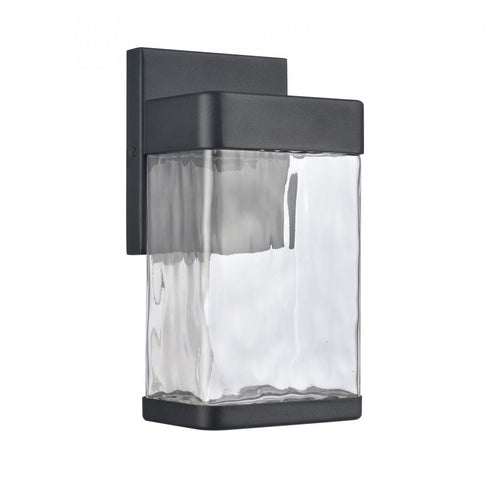 Elk Cornice 9.75 Inch High Integrated LED Outdoor Sconce Charcoal Black Model: 89480/LED