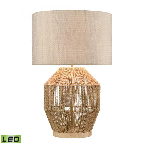 Elk Corsair 24 Inch High 1 Light Table Lamp Brass Includes LED Bulb in Natural Finish Model: D4555-LED