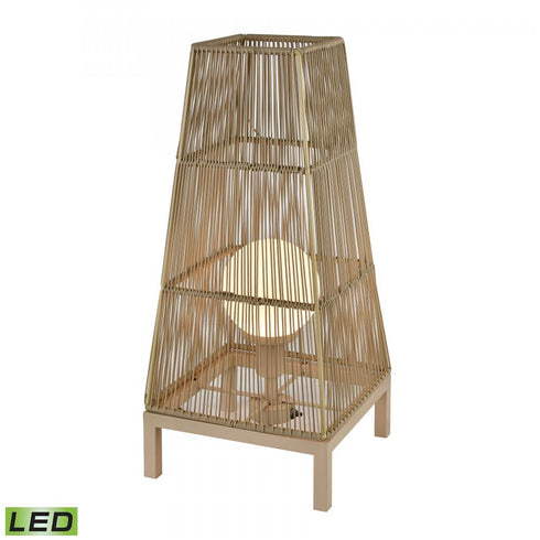 Elk Corsica 30 Inch High 1 Light Outdoor Floor Lamp in Beige Includes LED Bulb Model: D4623-LED