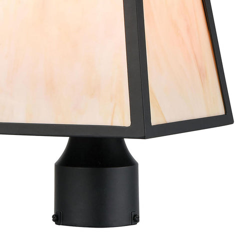 Elk Cottage 1 Light POST MOUNT in Matte Black Finish Model: 87054/1