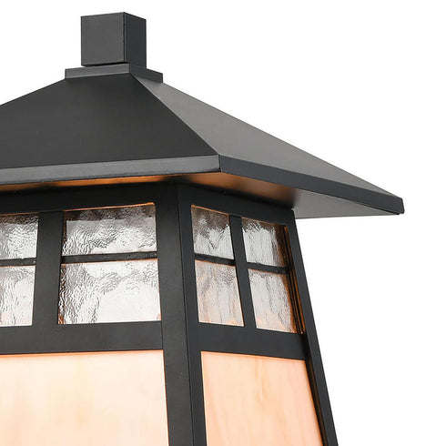 Elk Cottage 1 Light POST MOUNT in Matte Black Finish Model: 87054/1