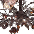 Elk Cristallo Fiore SEMI FLUSH MOUNT in Deep Rust Finish Model: 7046/3