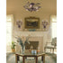 Elk Cristallo Fiore SEMI FLUSH MOUNT in Deep Rust Finish Model: 7046/3