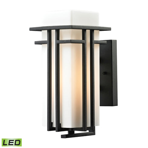 Elk Croftwell SCONCE in Textured Matte Black Finish Model: 45085/1-LED