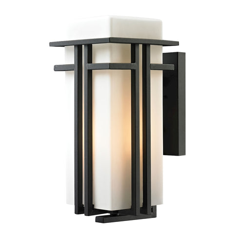 Elk Croftwell SCONCE in Textured Matte Black Finish Model: 45087/1
