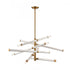 Elk Crosspiece 39 Inch Wide 6 Light Chandelier in White Model: H0018-10359