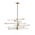 Elk Crosspiece 39 Inch Wide 6 Light Chandelier in White Model: H0018-10359
