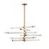 Elk Crosspiece 39 Inch Wide 6 Light Chandelier in White Model: H0018-10359