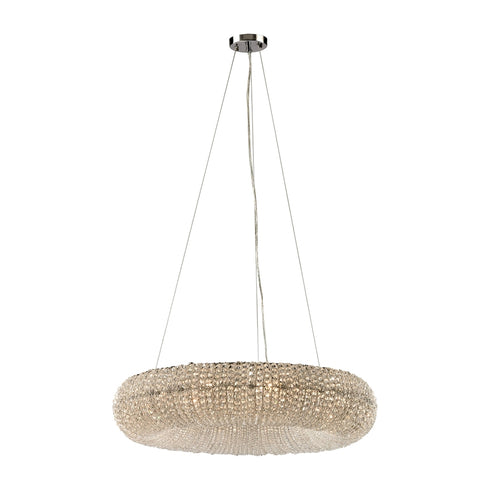 Elk Crystal Ring CHANDELIER in Polished Chrome Finish Model: 45292/10