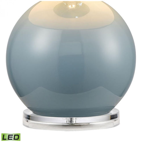 Elk Culland 22 Inch High 1 Light Table Lamp in Blue Includes LED Bulb Model: H019-7222-LED