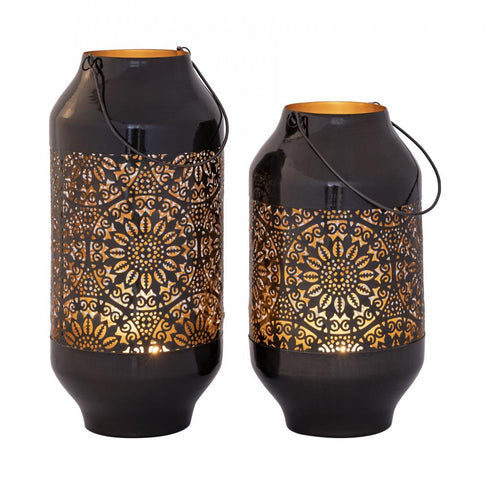 Elk Culler Lantern Set of 2 in Gloss Black (2 pack) (2 pack) Model: S0807-9779/S2