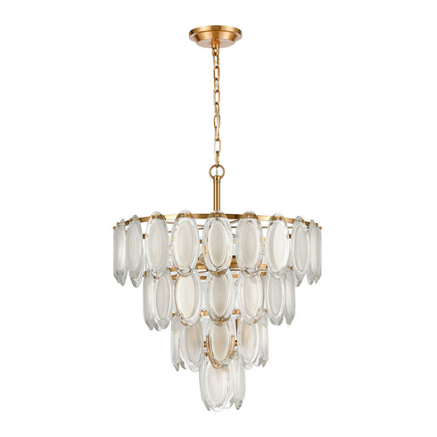 Elk Curiosity CHANDELIER in Aged Brass Finish Model: D4664