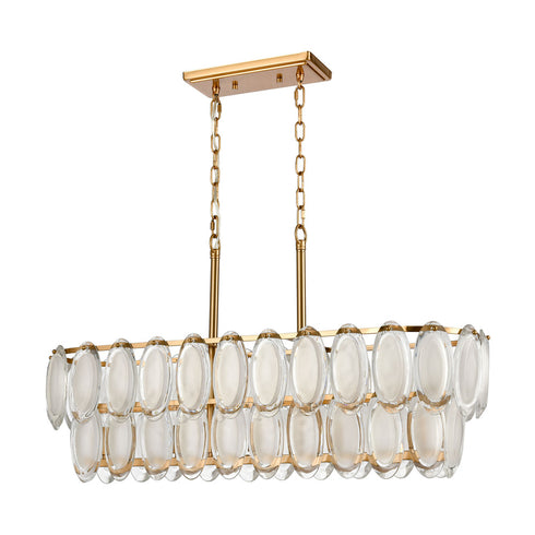 Elk Curiosity ISLAND LIGHT in Aged Brass Finish Model: D4665