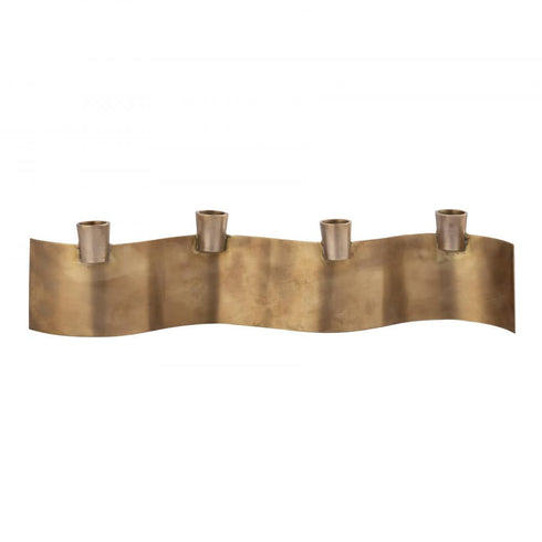 Elk Curve Multi Candleholder in Aged Brass Finish Model: H0897-10534