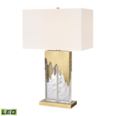 Elk Custom Blend 28 Inch High 1 Light Table Lamp Clear Includes LED Bulb in Natural Finish Model: H0019-9589-LED
