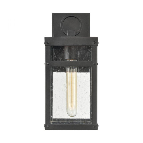 Elk Dalton 13 Inch High 1 Light Outdoor Sconce in Textured Black Model: 69701/1
