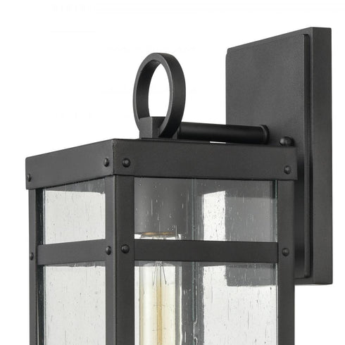Elk Dalton 13 Inch High 1 Light Outdoor Sconce in Textured Black Model: 69701/1