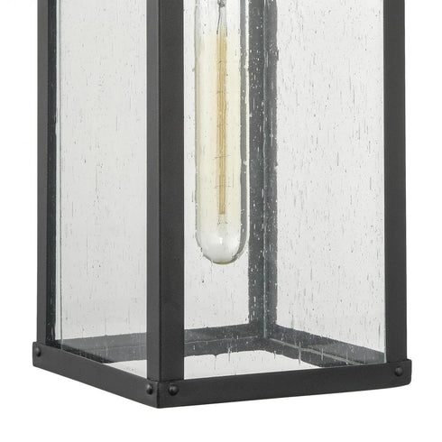 Elk Dalton 17.5 Inch High 1 Light Outdoor Sconce in Textured Black Model: 69700/1