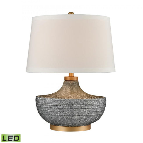 Elk Damascus 23.5 Inch High 1 Light Table Lamp in Blue Includes LED Bulb Model: D4304-LED