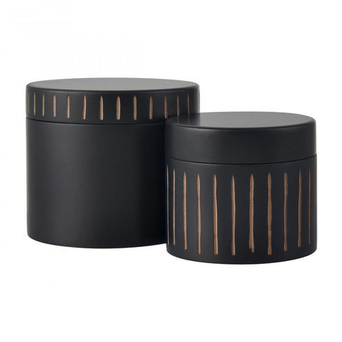 Elk Dana Box Set of 2 in Black (2 pack) (2 pack) Model: S0057-11212/S2