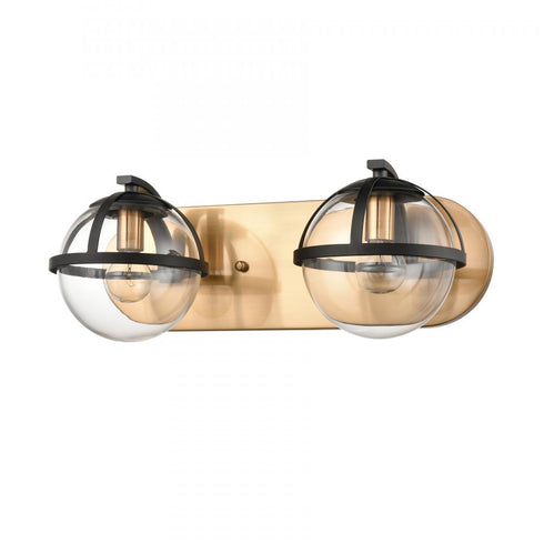 Elk Davenay 16 Inch Wide 2 Light Vanity Light in Satin Brass Model: 18651/2