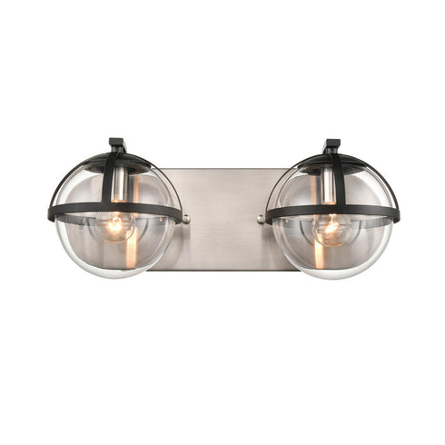 Elk Davenay 16 Inch Wide 2 Light Vanity Light in Satin Nickel Model: 18641/2
