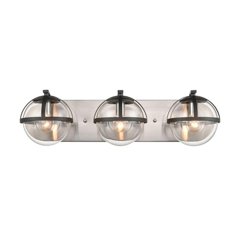 Elk Davenay 23 Inch Wide 3 Light Vanity Light in Satin Nickel Model: 18642/3
