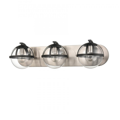 Elk Davenay 23 Inch Wide 3 Light Vanity Light in Satin Nickel Model: 18642/3