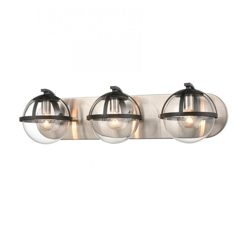 Elk Davenay 23 Inch Wide 3 Light Vanity Light in Satin Nickel Model: 18642/3